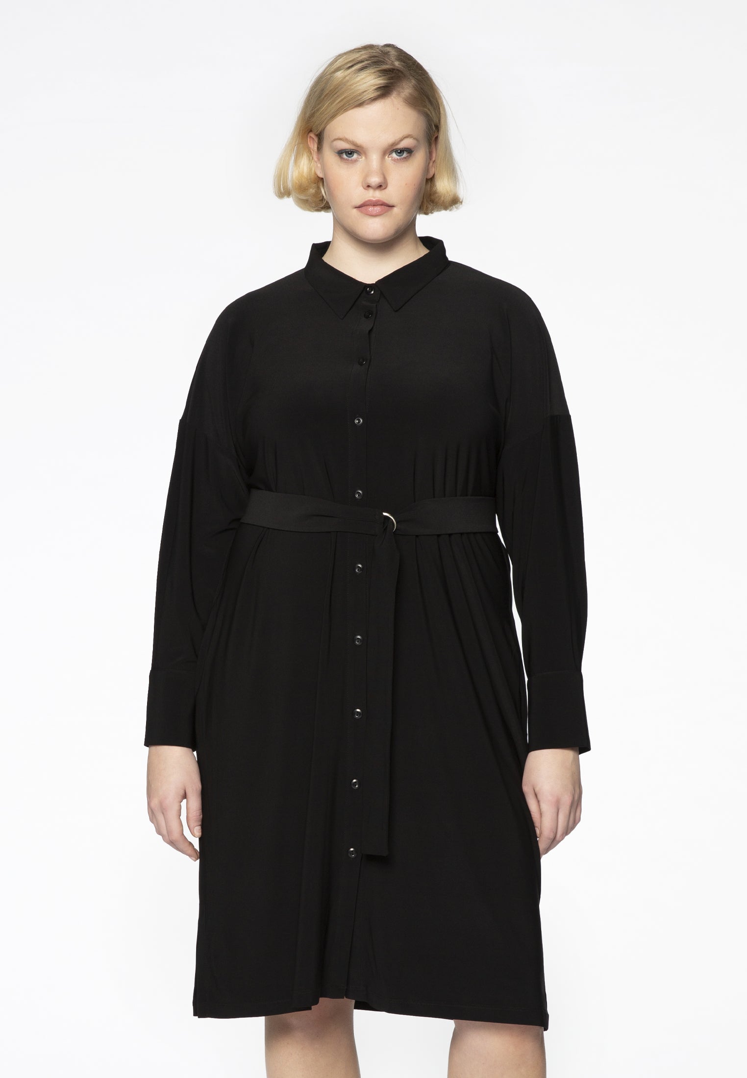 Yoek Blouse-jurk | Zwart | Maat 38/40