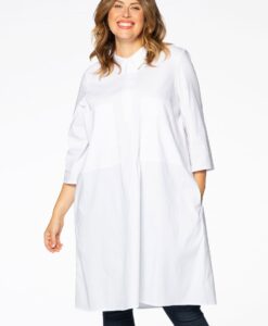 Yoek Jurk POPLIN | Wit | Maat 42/44