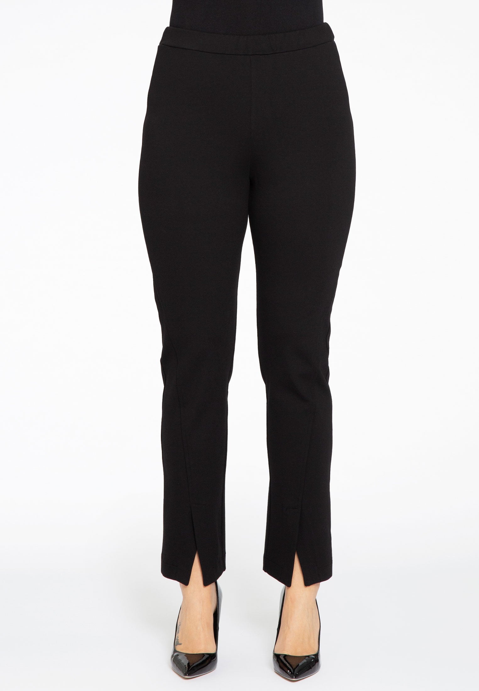 Yoek Broek met split FLEX | Zwart | Maat 42/44