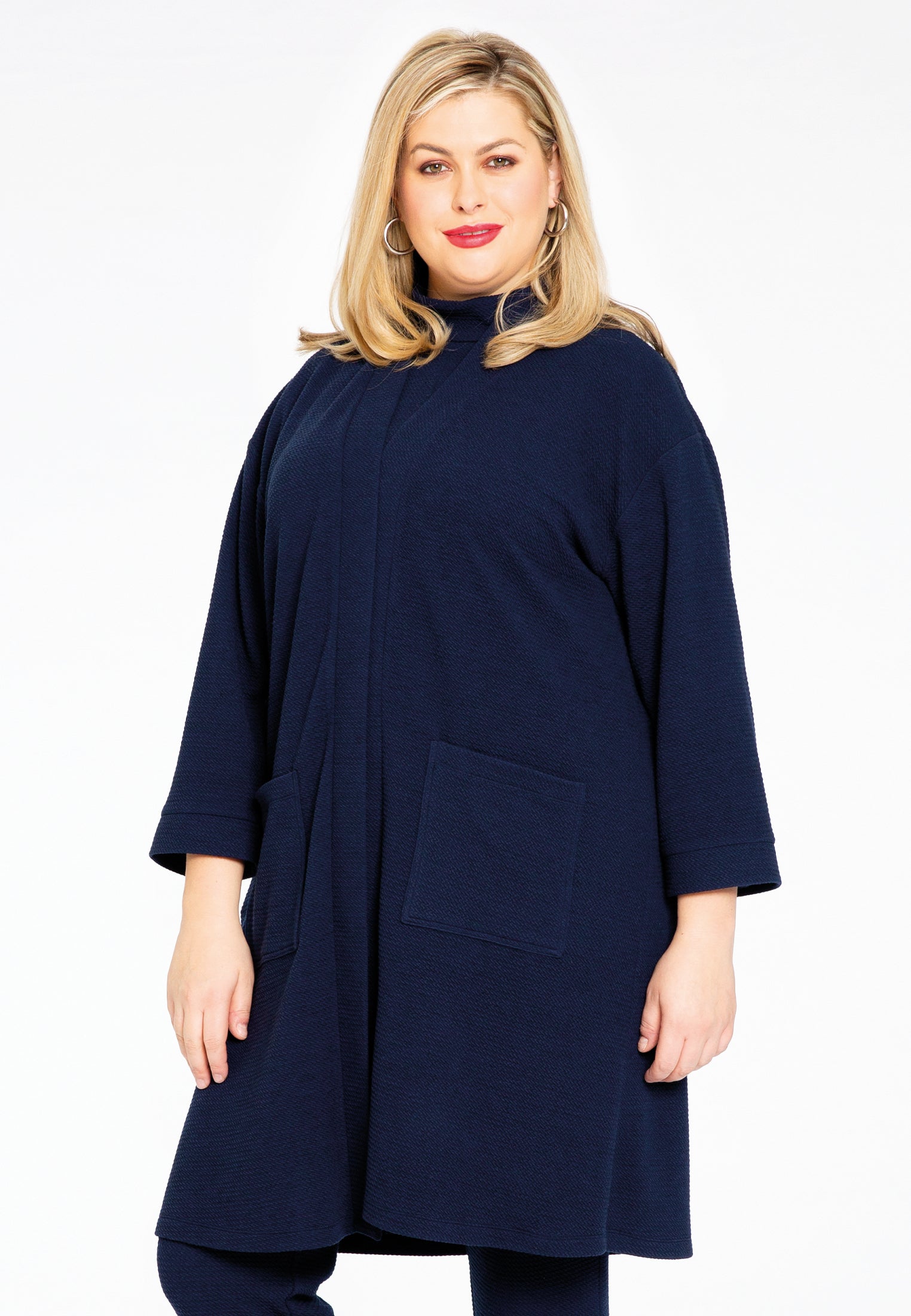 Yoek Kimono-vest | Blauw | Maat 50/52