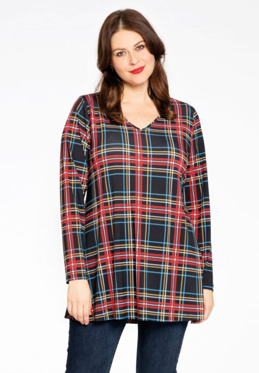 Yoek Tuniek flare GLASGOW | Zwart | Maat 46/48