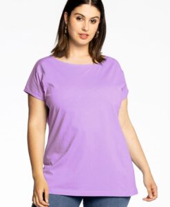 Yoek T-shirt kapmouwen | Licht Paars | Maat 50/52