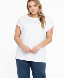 Yoek T-shirt kapmouwen wijd | Wit | Maat 54/56