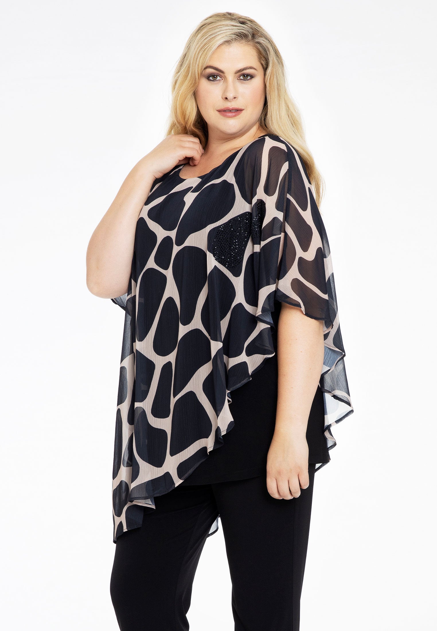 Yoek Tuniek asymmetrische | Bruin | Maat 42/44