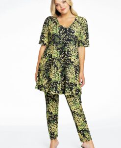 Yoek Pencil trousers MIMOSA | Zwart | Maat 50/52