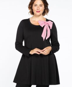 Yoek Tuniek wide bottom strik | Zwart | Maat 42/44