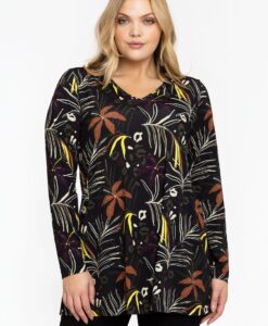 Yoek Tuniek flare | Zwart | Maat 46/48