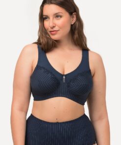 Grote Maten Steun beha, Dames, blauw, Maat: 110E, Synthetische vezels/Katoen, Ulla Popken