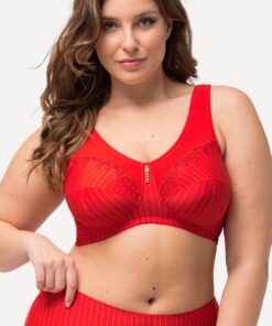 Grote Maten Steun beha, Dames, rood, Maat: 120C, Synthetische vezels/Katoen, Ulla Popken
