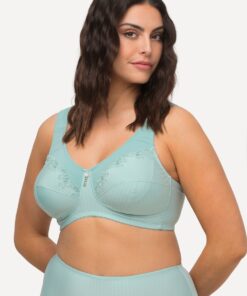 Grote Maten Steun beha, Dames, turquoise, Maat: 100C, Synthetische vezels/Katoen, Ulla Popken