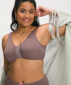 Grote Maten Bustier, Dames, bruin, Maat: 90D, Synthetische vezels/Elastaan, Ulla Popken