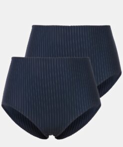 Grote Maten Midislips, Dames, blauw, Maat: 54/56, Katoen/Synthetische vezels, Ulla Popken
