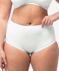 Grote Maten Midislips, Dames, wit, Maat: 50/52, Katoen/Synthetische vezels, Ulla Popken