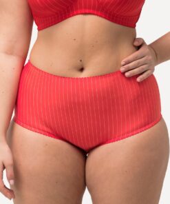 Grote Maten Midislips, Dames, rood, Maat: 62/64, Katoen/Synthetische vezels, Ulla Popken