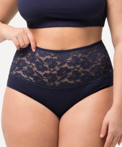 Grote Maten Maxi-slips, Dames, blauw, Maat: 50/52, Katoen, Ulla Popken