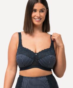 Grote Maten Steun beha, Dames, blauw, Maat: 120F, Synthetische vezels, Ulla Popken
