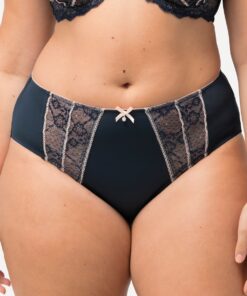 Grote Maten Midi-slip, Dames, blauw, Maat: 58/60, Katoen/Synthetische vezels/Elastaan, Ulla Popken