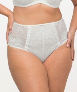 Grote Maten string pantyslip, Dames, wit, Maat: 54/56, Katoen/Synthetische vezels/Elastaan, Ulla Popken