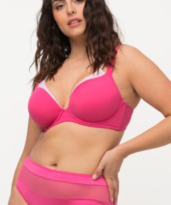 Grote Maten beugelbeha, Dames, roze, Maat: 90B, Synthetische vezels/Elastaan, Ulla Popken