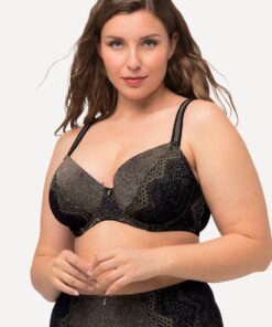 Grote Maten Beugelbeha, Dames, zwart, Maat: 105B, Synthetische vezels/Elastaan/Polyester, Ulla Popken