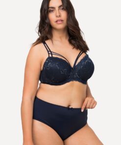 Grote Maten Beugelbeha, Dames, blauw, Maat: 90B, Synthetische vezels/Elastaan, Ulla Popken