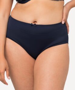 Grote Maten Midislip, Dames, blauw, Maat: 54/56, Katoen/Synthetische vezels/Elastaan, Ulla Popken