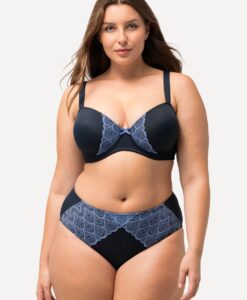 Grote Maten Beugelbeha, Dames, blauw, Maat: 105C, Synthetische vezels/Elastaan, Ulla Popken