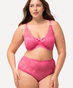 Grote Maten Beugelbeha, Dames, roze, Maat: 85F, Synthetische vezels/Polyester/Elastaan, Ulla Popken