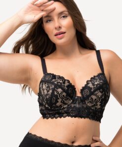 Grote Maten Beugel BH, Dames, zwart, Maat: 110D, Synthetische vezels/Elastaan, Ulla Popken