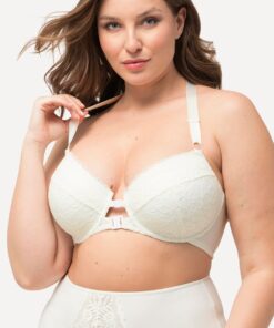 Grote Maten Beugel-bh, Dames, beige, Maat: 90C, Synthetische vezels/Elastaan, Ulla Popken