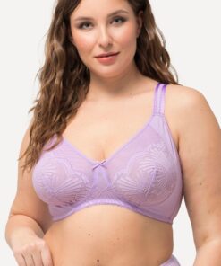 Grote Maten BH, Dames, paars, Maat: 110C, Synthetische vezels/Elastaan, Ulla Popken