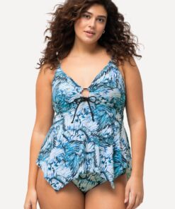 Grote Maten Tankini, Dames, wit, Maat: 44, Synthetische vezels/Elastaan, Ulla Popken