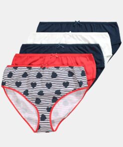 Grote Maten Midi-slips, Dames, blauw, Maat: 58/60, Katoen, Ulla Popken