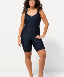 Grote Maten Badpak, Dames, blauw, Maat: 46, Synthetische vezels/Elastaan, Ulla Popken
