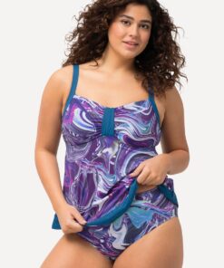 Grote Maten Tankini, Dames, paars, Maat: 56, Synthetische vezels/Elastaan, Ulla Popken