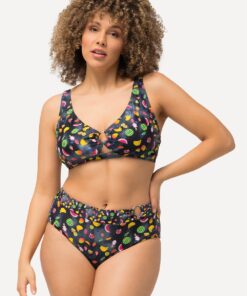 Grote Maten Bikini, Dames, zwart, Maat: 48, Synthetische vezels/Elastaan, Ulla Popken