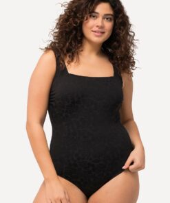 Grote Maten Badpak, Dames, zwart, Maat: 54, Synthetische vezels/Polyester/Elastaan, Ulla Popken