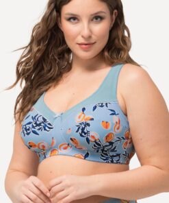 Grote Maten Steun beha, Dames, blauw, Maat: 130F, Synthetische vezels, Ulla Popken