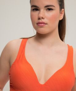 Grote Maten Bikinitop, Dames, oranje, Maat: 52, Synthetische vezels/Elastaan, Studio Untold