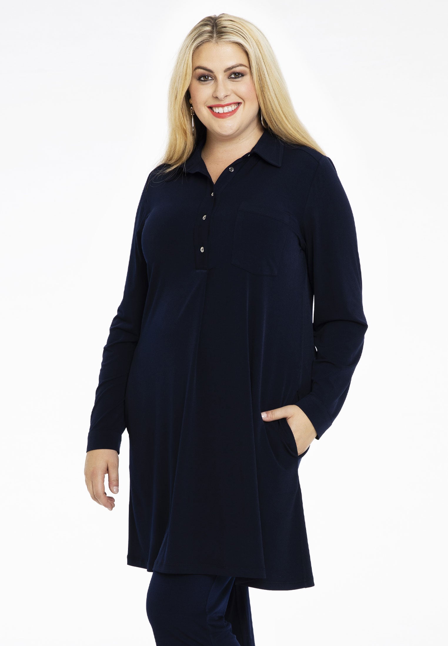 Yoek Tuniek polo | Blauw | Maat 42/44