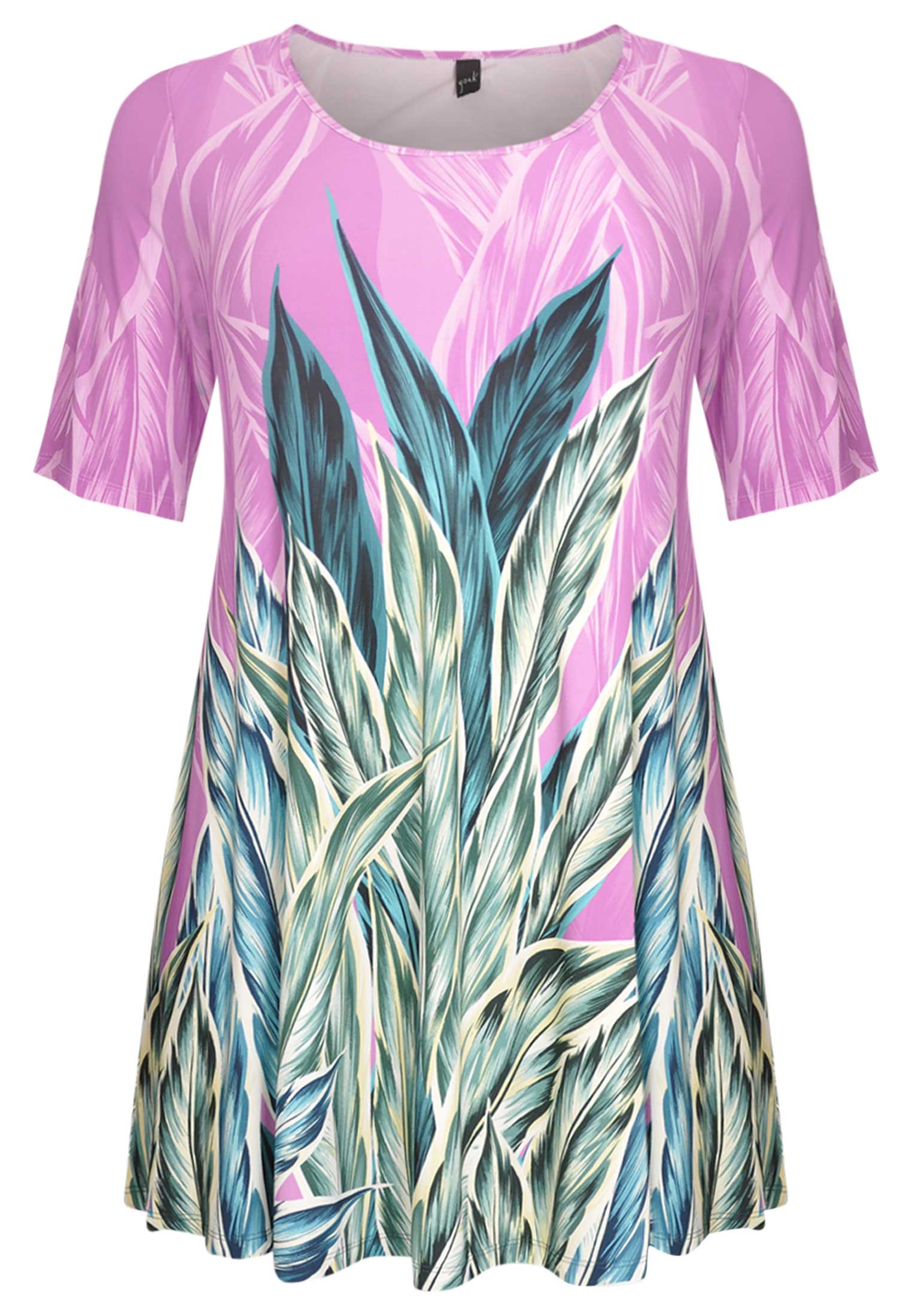 Yoek Tuniek wide bottom AMAZONIA | Roze | Maat 38/40