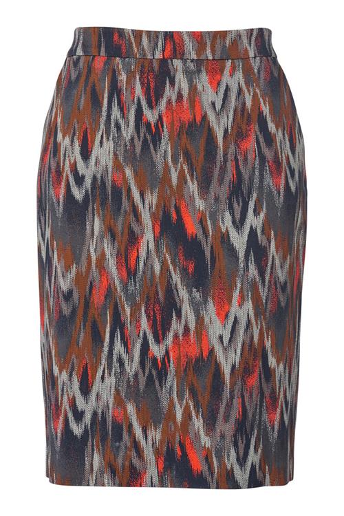 Lexia Print Rok Navy / Olijfgroen