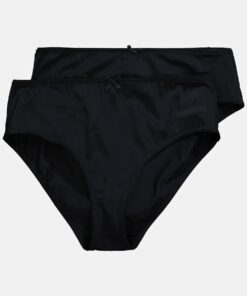 Grote Maten Slips, Dames, zwart, Maat: 62/64, Katoen/Synthetische vezels/Elastaan, Ulla Popken