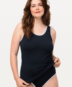 Grote Maten Tanktop, Dames, blauw, Maat: 42/44, Katoen, Ulla Popken
