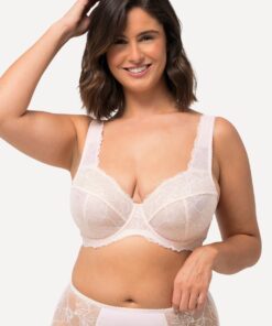 Grote Maten Beugelbeha, Dames, roze, Maat: 95C, Synthetische vezels/Elastaan, Ulla Popken