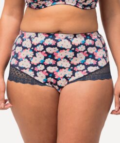 Grote Maten Midislip, Dames, blauw, Maat: 58/60, Katoen/Synthetische vezels/Elastaan, Ulla Popken