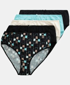 Grote Maten Midi-slips, Dames, zwart, Maat: 62/64, Katoen, Ulla Popken