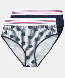 Grote Maten Midi-slips, Dames, blauw, Maat: 58/60, Katoen, Ulla Popken