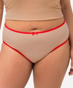 Grote Maten Midislips, Dames, oranje, Maat: 66/68, Katoen, Ulla Popken
