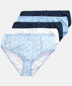 Grote Maten Midi-slips, Dames, blauw, Maat: 62/64, Katoen, Ulla Popken